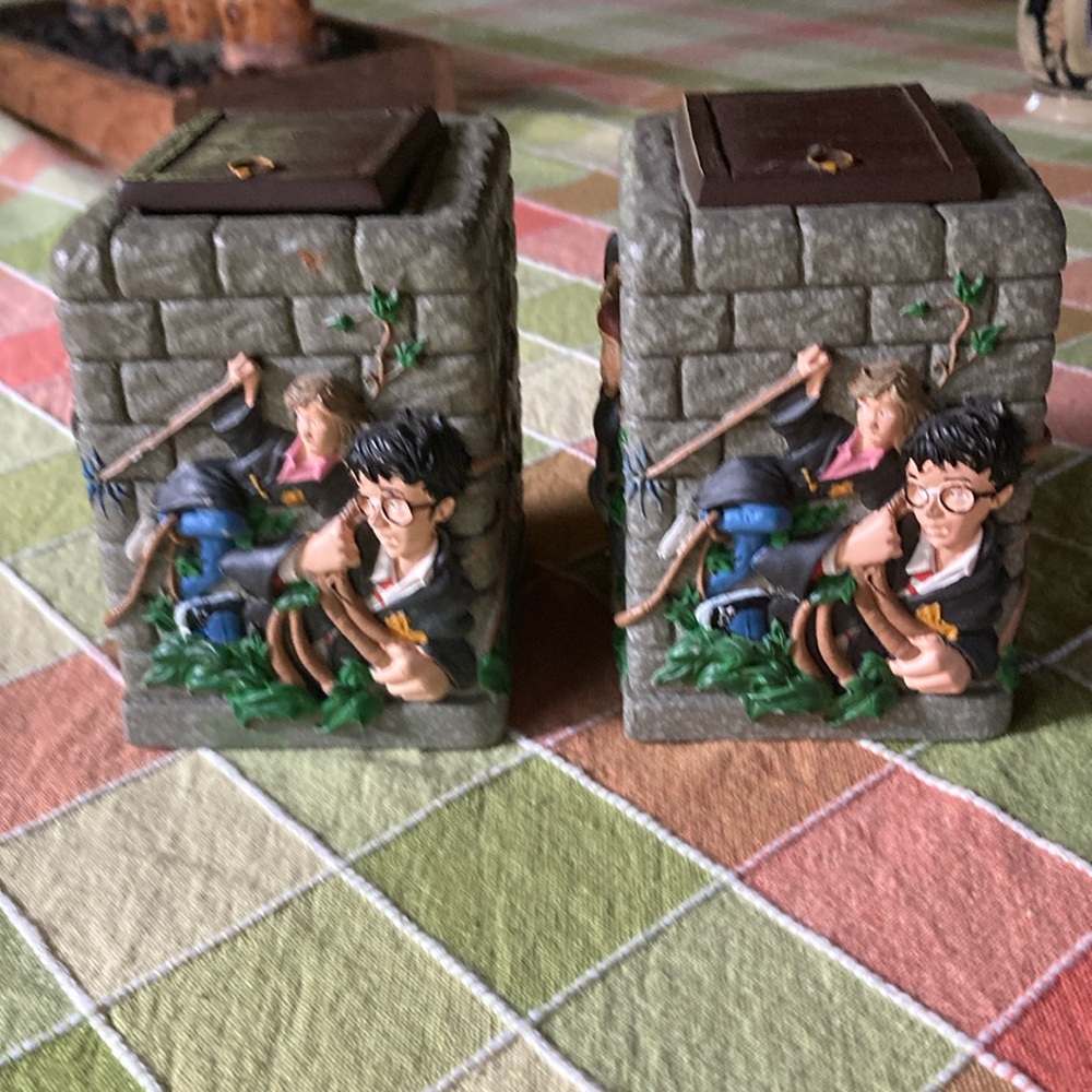 Harry Potter Hallmark trinket boxes  2001 set of 2 nostalgic devils snare